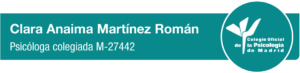 Logo colegio oficial de psicologos Clara Anaima Martinez Roman